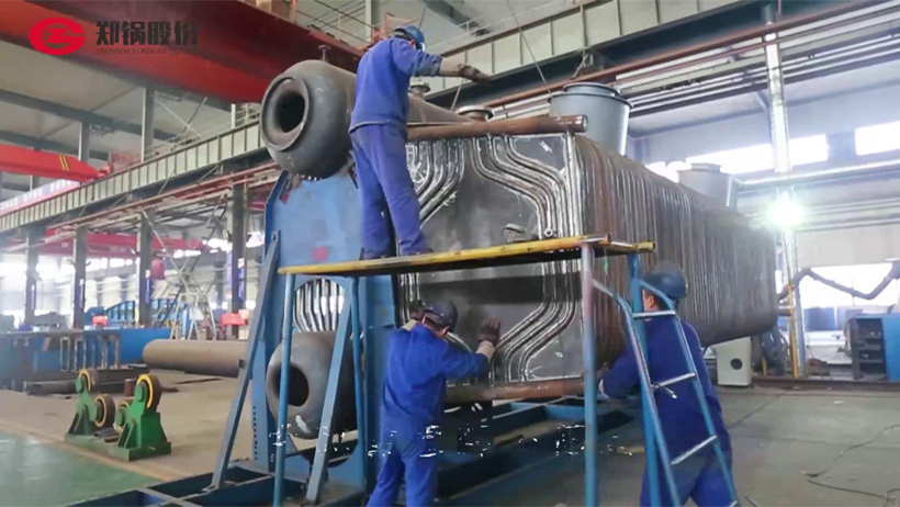 壹定发车间燃气锅炉焊接