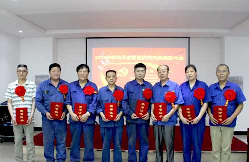 2015壹定发“新党员宣誓暨优异党员表扬大会”