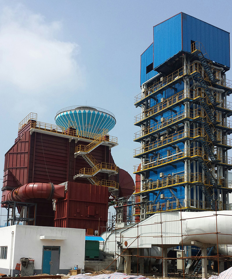 壹定发25吨/小时碳素回转窑余热锅炉项目图片